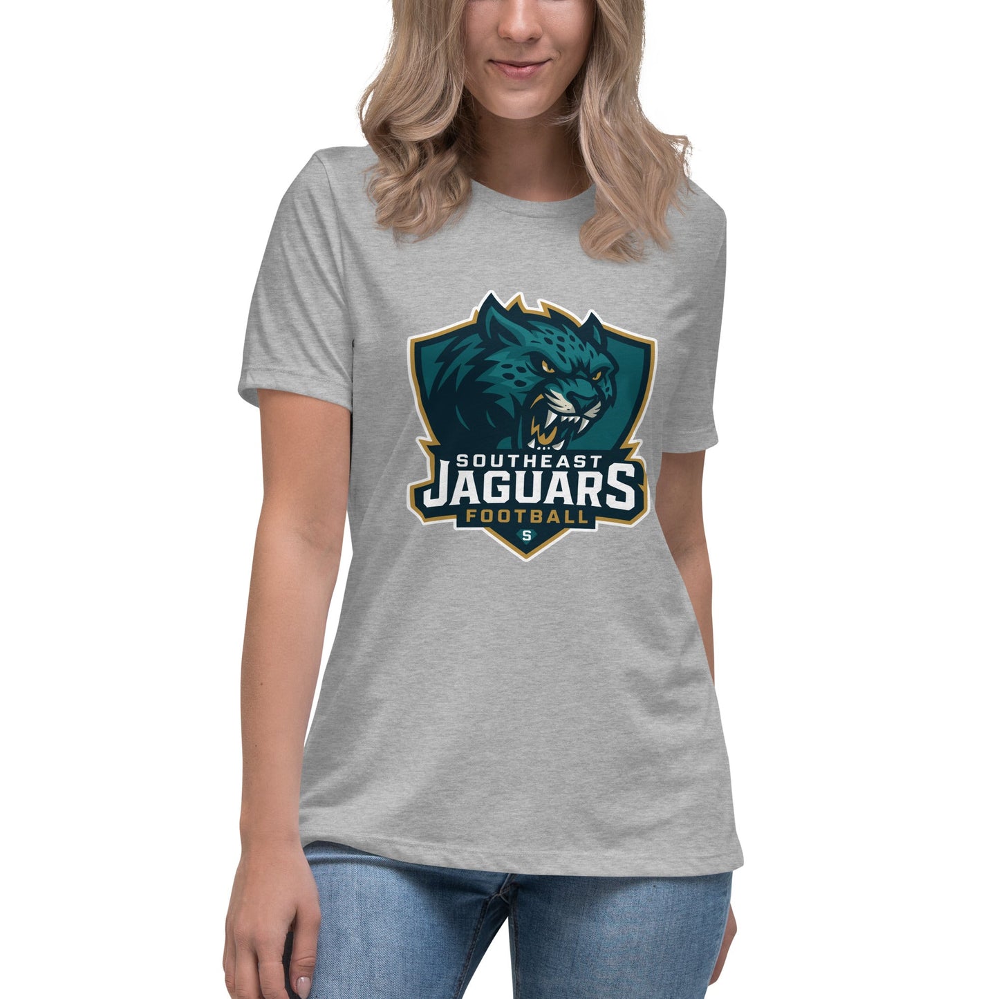Performance | Women's Relaxed T Shirt | Southeast Jaguars | Shield Logo