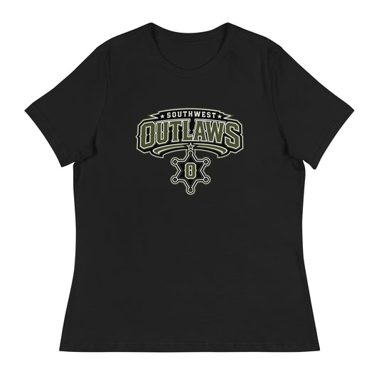 Performance | Women's Relaxed T Shirt | Southwest Outlaws | Frontier Athletics Logo