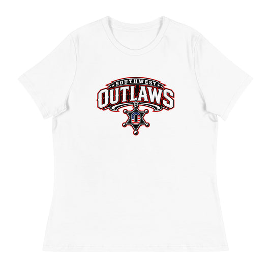 Performance | Women's Relaxed T Shirt | Southwest Outlaws | Vanguard Logo