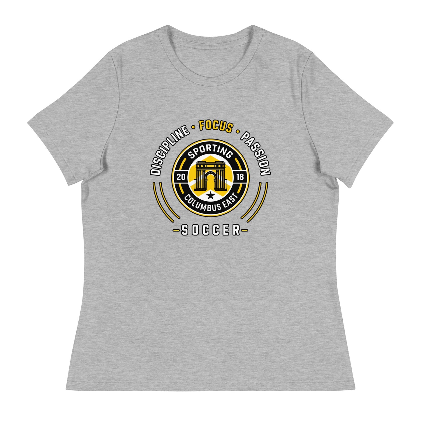 Performance | Women's Relaxed T Shirt | Sporting Columbus East | Emblem Logo