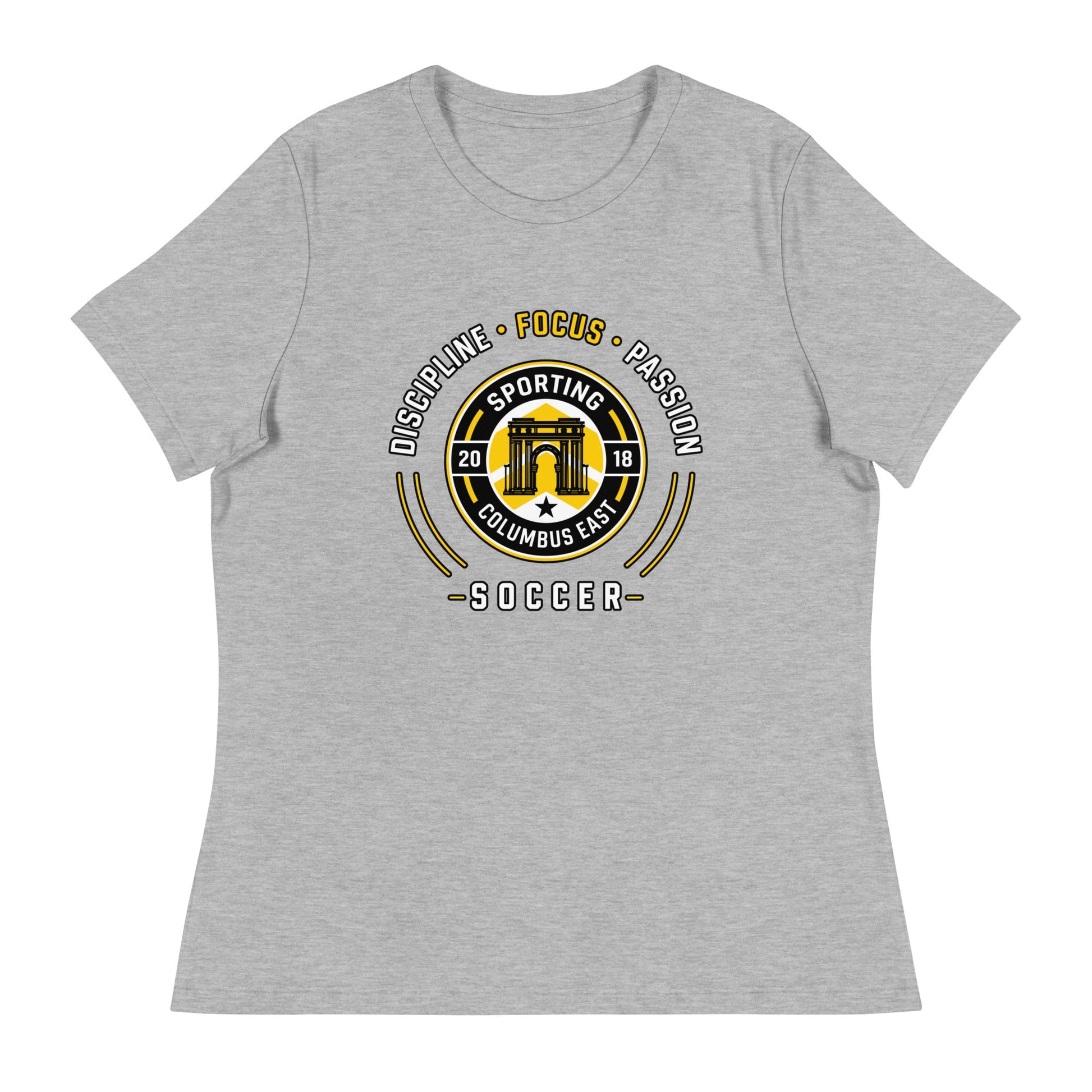 Performance | Women's Relaxed T Shirt | Sporting Columbus East | Emblem Logo