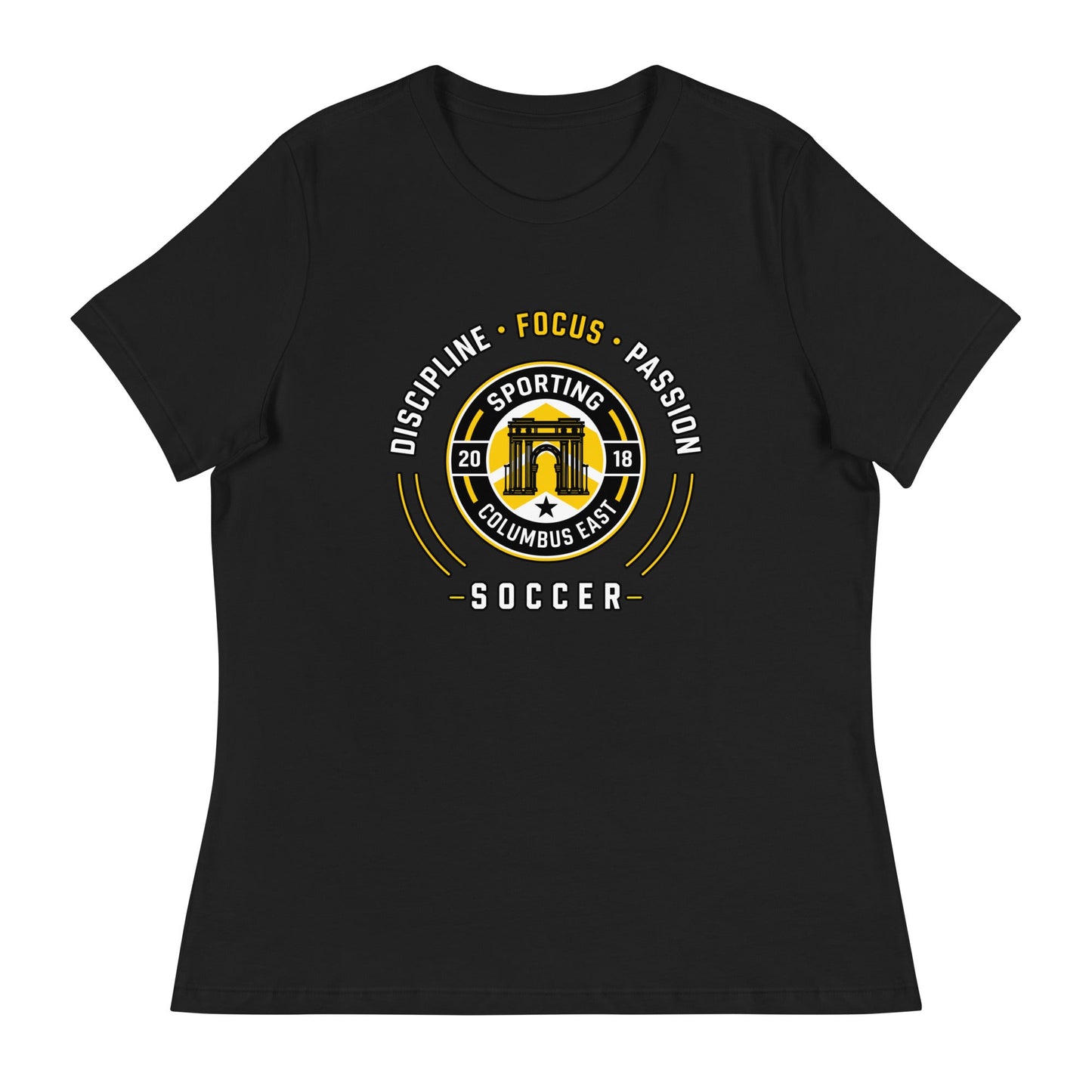 Performance | Women's Relaxed T Shirt | Sporting Columbus East | Emblem Logo