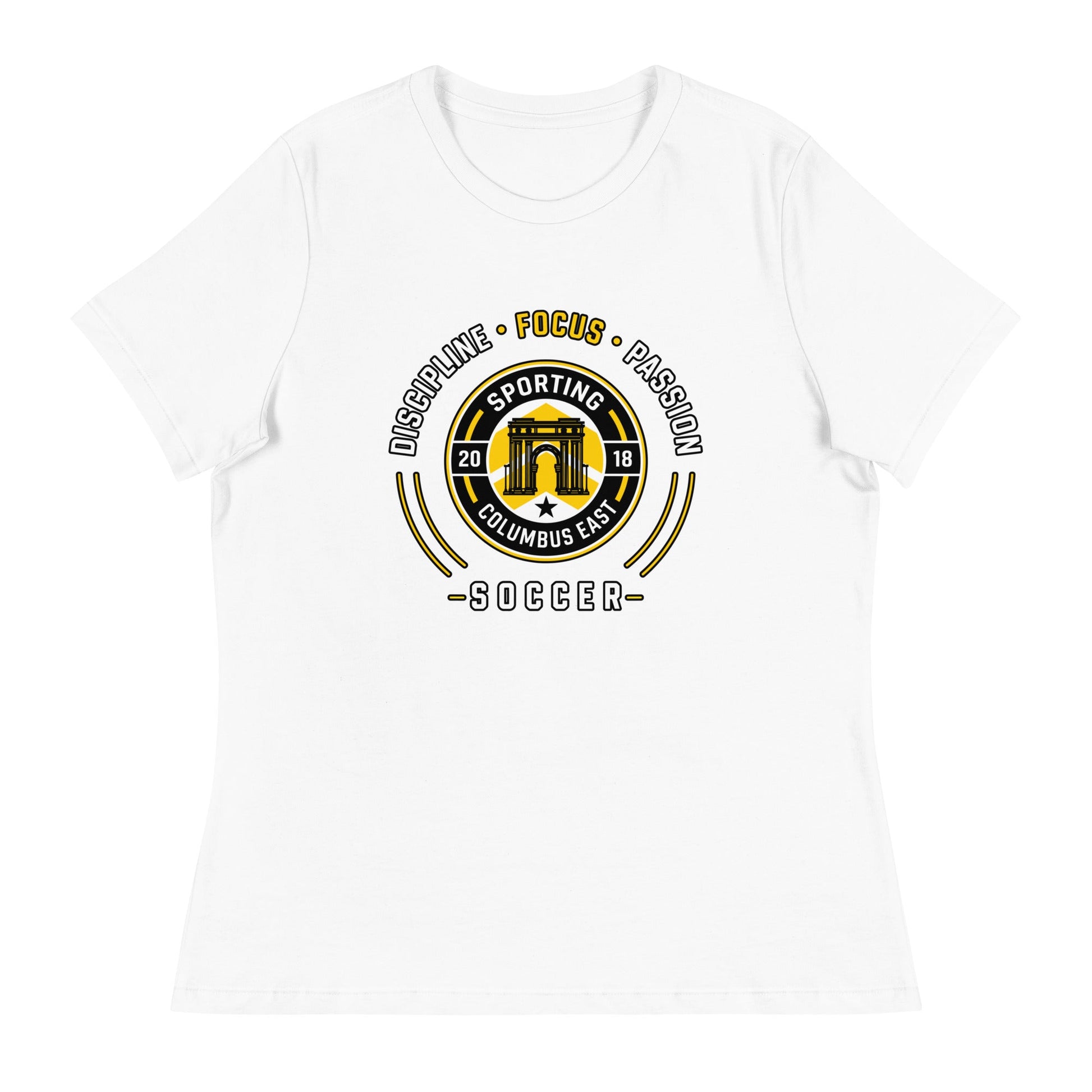 Performance | Women's Relaxed T Shirt | Sporting Columbus East | Emblem Logo