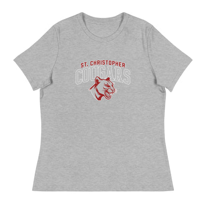 Performance | Women's Relaxed T Shirt | St. Christopher Cougars | Classic Logo