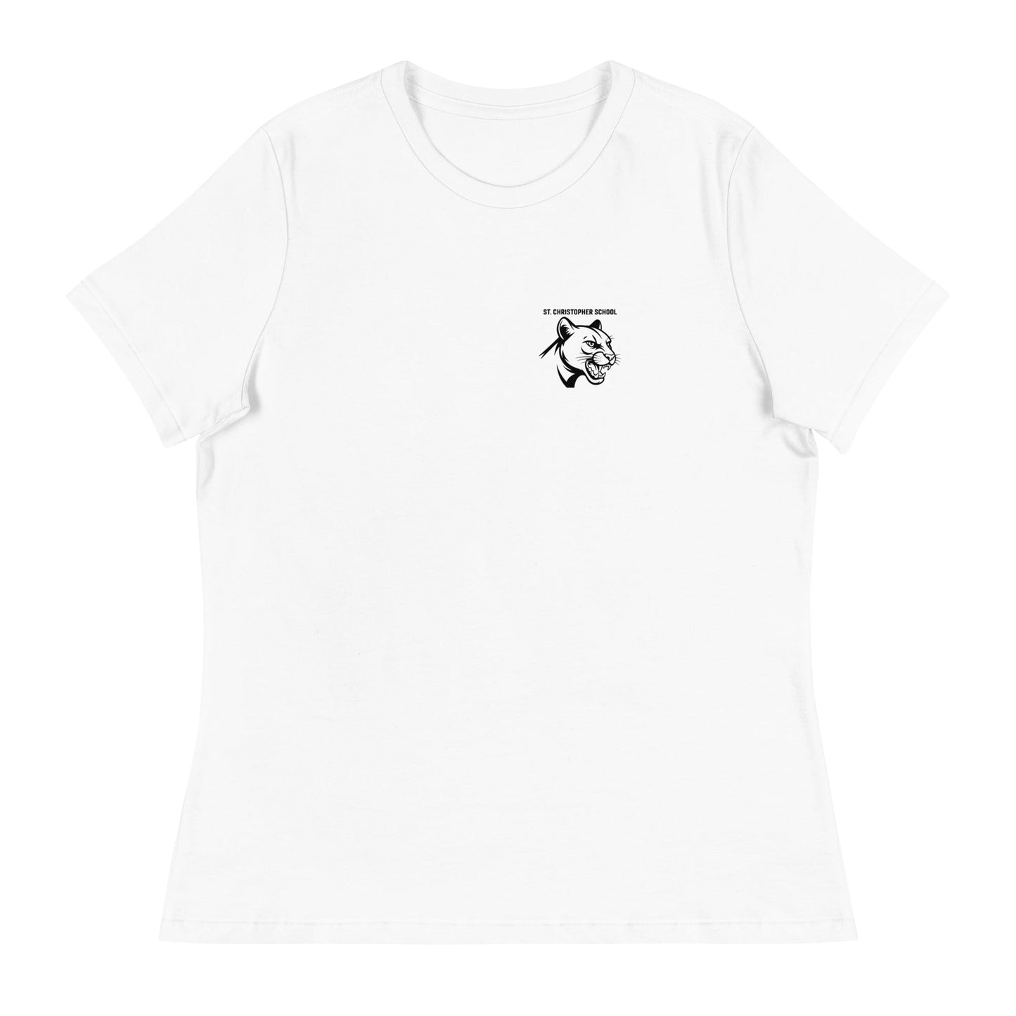 Performance | Women's Relaxed T Shirt | St. Christopher Cougars | Modern Icon Logo