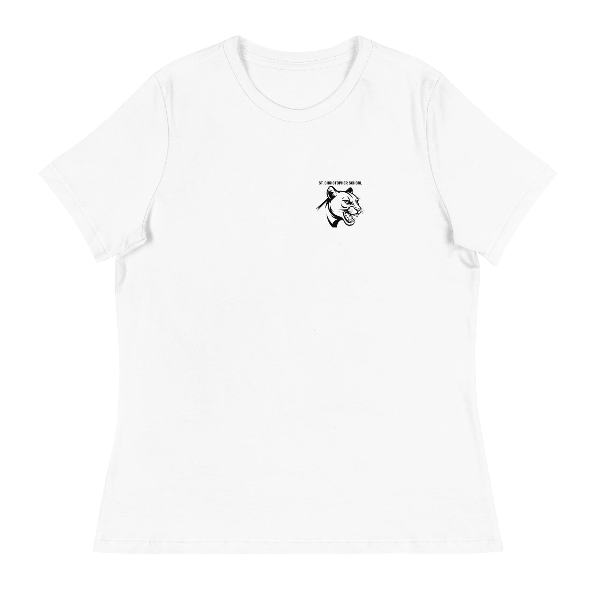 Performance | Women's Relaxed T Shirt | St. Christopher Cougars | Modern Icon Logo
