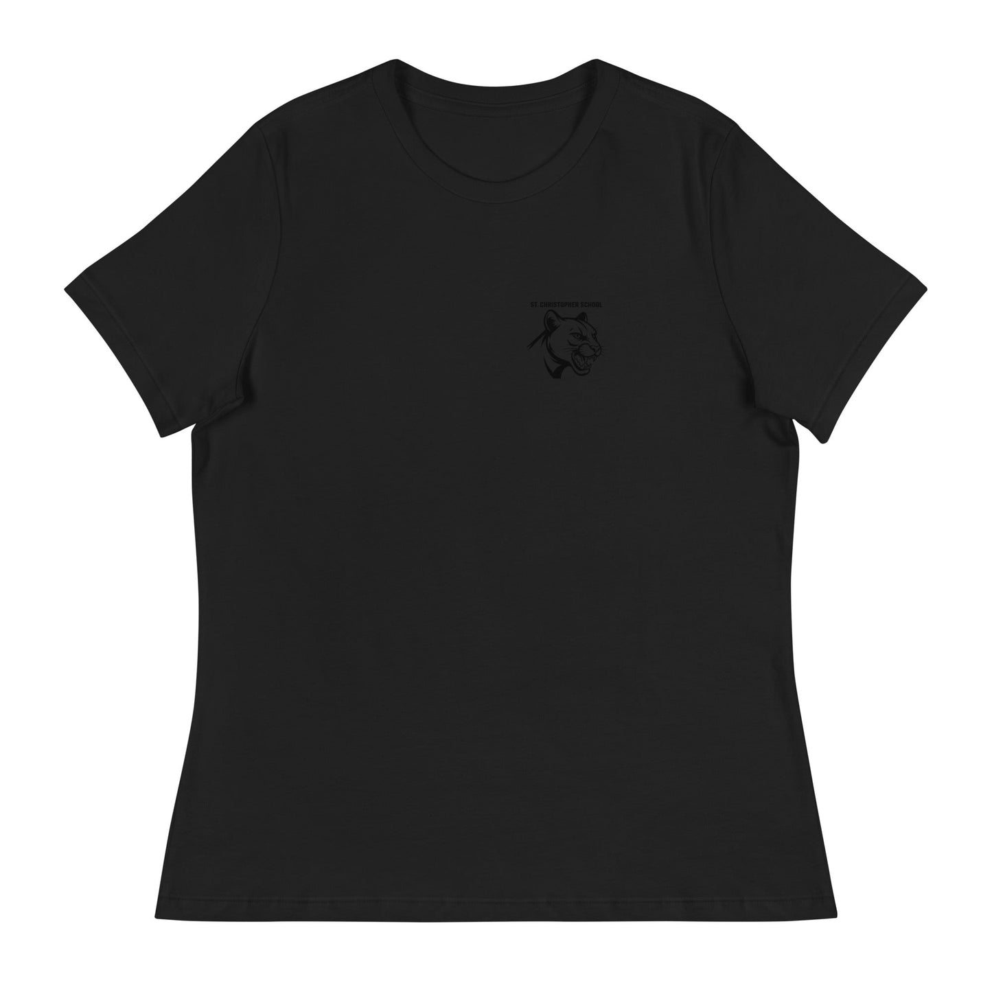 Performance | Women's Relaxed T Shirt | St. Christopher Cougars | Modern Icon Logo
