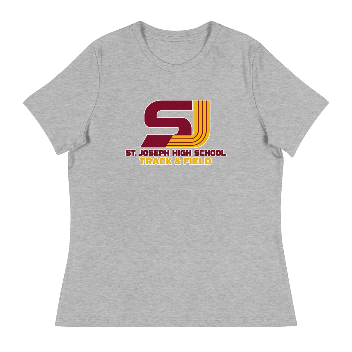 Performance | Women's Relaxed T Shirt | St. Joseph High School - Track & Field | Vanguard Logo