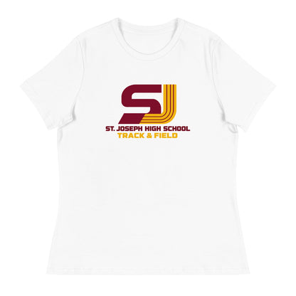 Performance | Women's Relaxed T Shirt | St. Joseph High School - Track & Field | Vanguard Logo