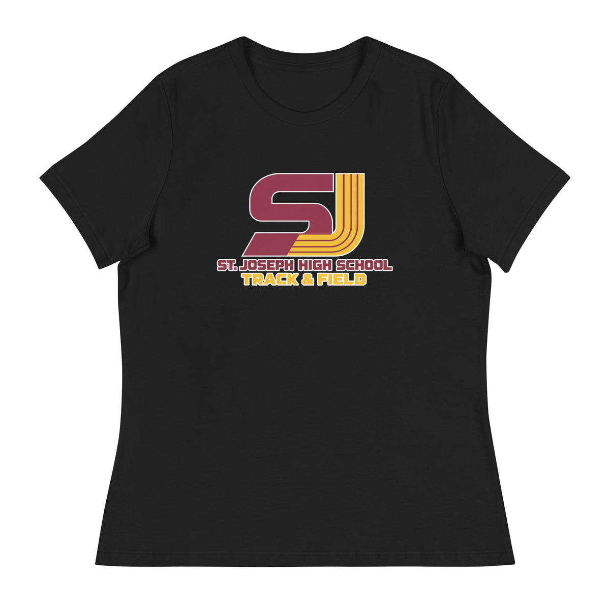 Performance | Women's Relaxed T Shirt | St. Joseph High School - Track & Field | Vanguard Logo