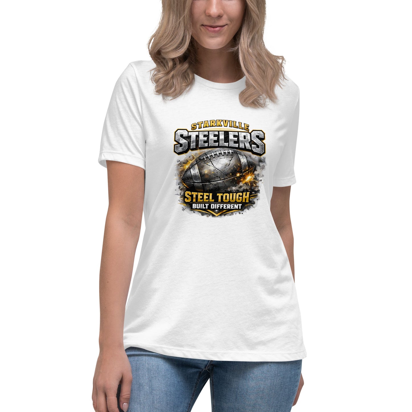 Performance | Women's Relaxed T Shirt | Starkville Steelers | Icon Logo