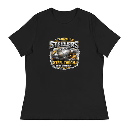 Performance | Women's Relaxed T Shirt | Starkville Steelers | Icon Logo