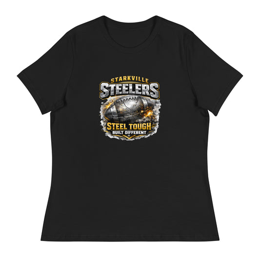 Performance | Women's Relaxed T Shirt | Starkville Steelers | Icon Logo