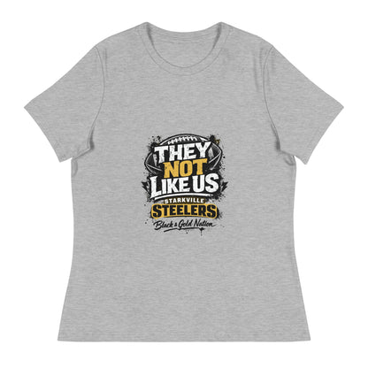 Performance | Women's Relaxed T Shirt | Starkville Steelers | They Not Like Us Logo