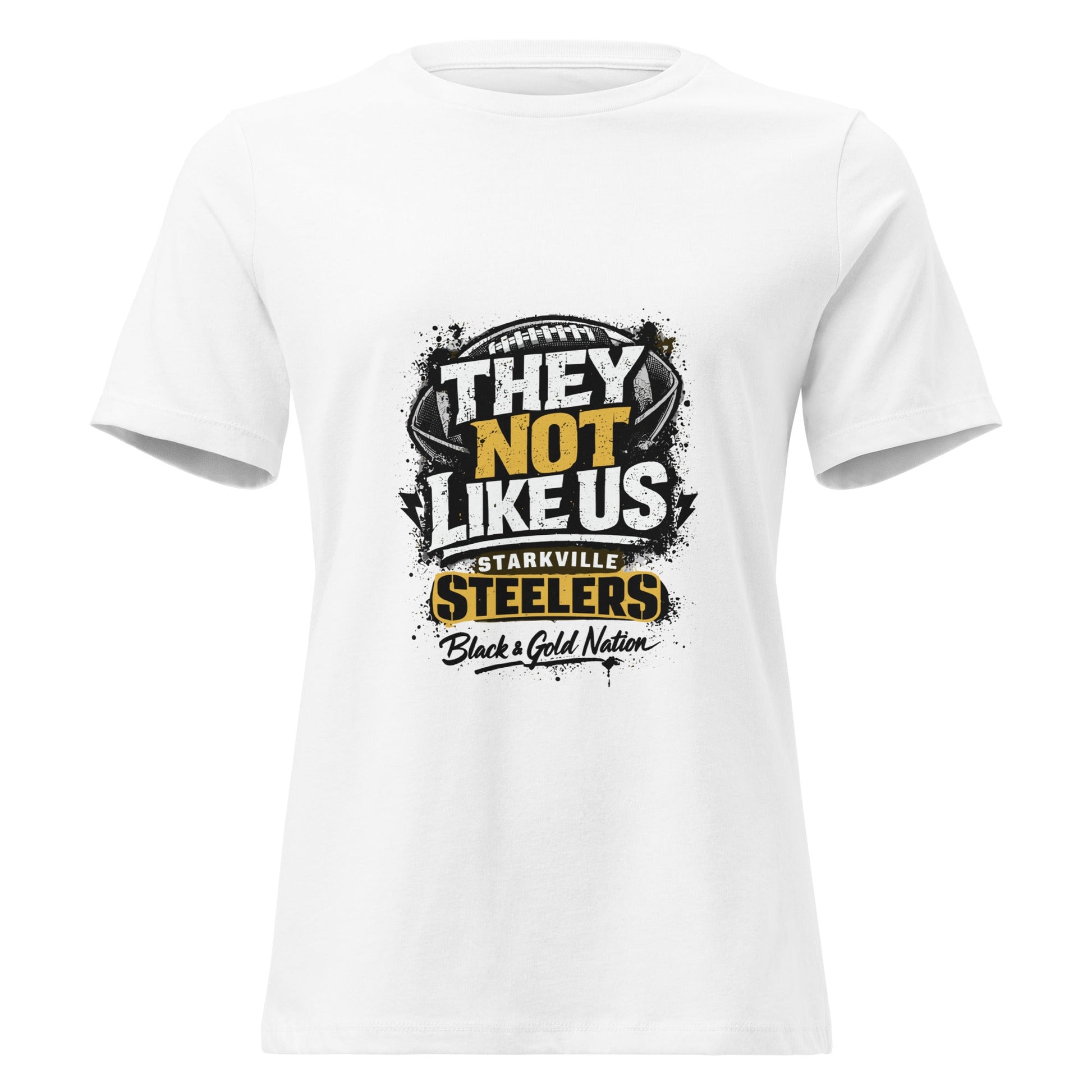 Performance | Women's Relaxed T Shirt | Starkville Steelers | They Not Like Us Logo