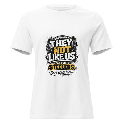 Performance | Women's Relaxed T Shirt | Starkville Steelers | They Not Like Us Logo