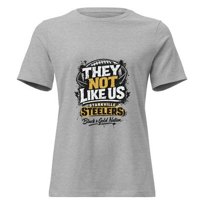 Performance | Women's Relaxed T Shirt | Starkville Steelers | They Not Like Us Logo
