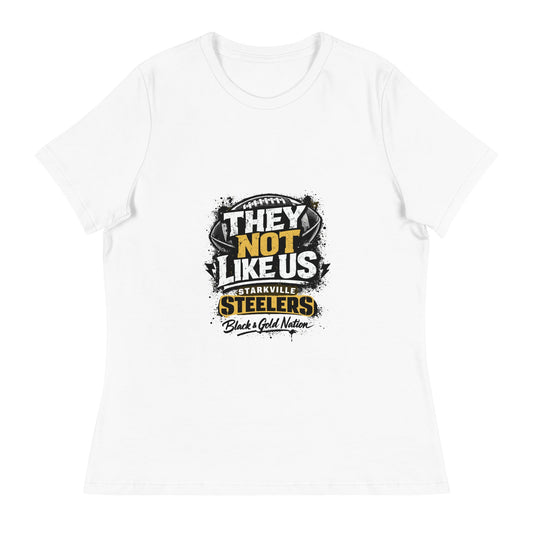 Performance | Women's Relaxed T Shirt | Starkville Steelers | They Not Like Us Logo
