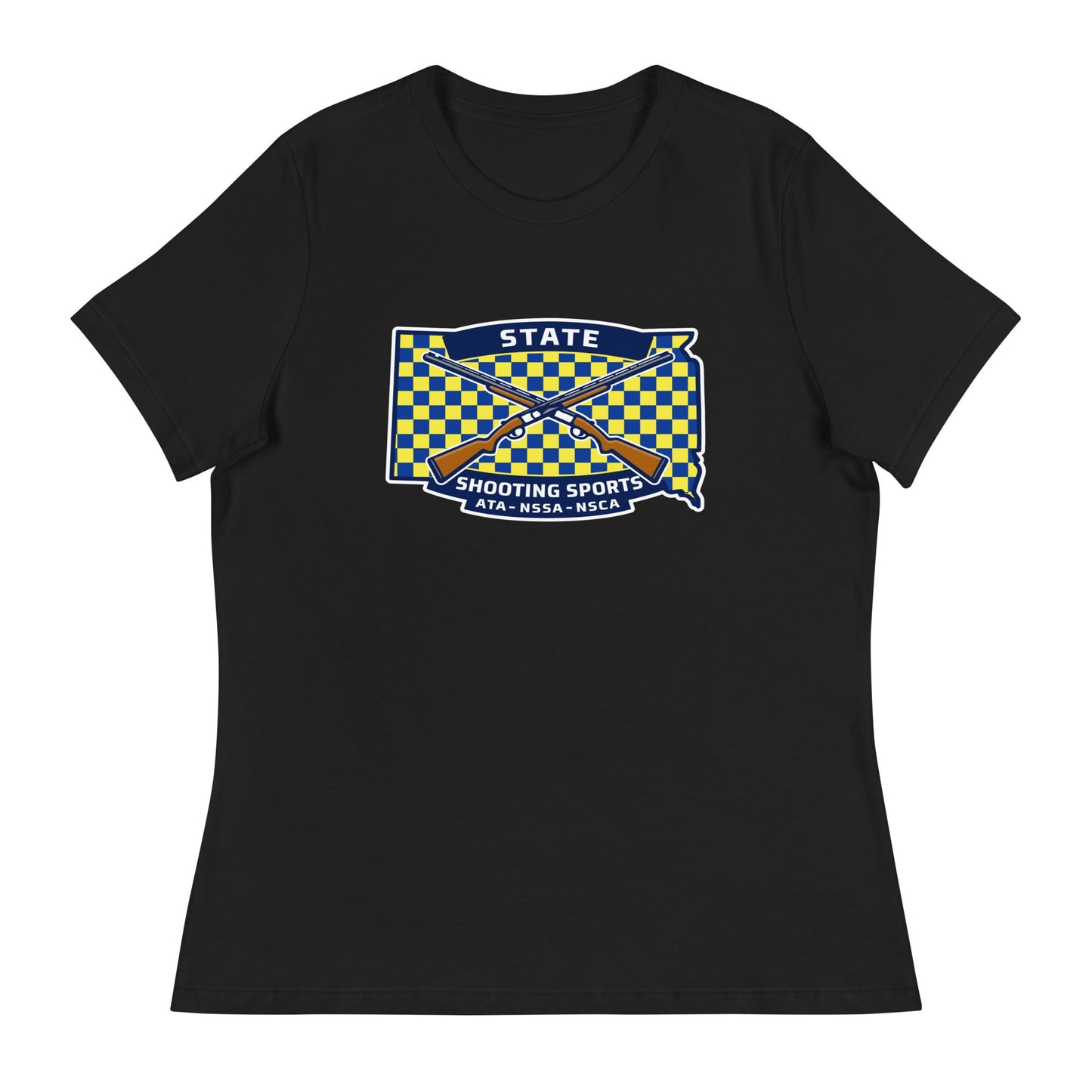 Performance | Women's Relaxed T Shirt | State Shooting Sports | Flag Logo