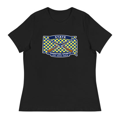 Performance | Women's Relaxed T Shirt | State Shooting Sports | Flag Logo