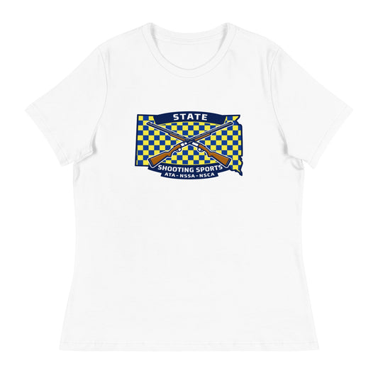 Performance | Women's Relaxed T Shirt | State Shooting Sports | Flag Logo