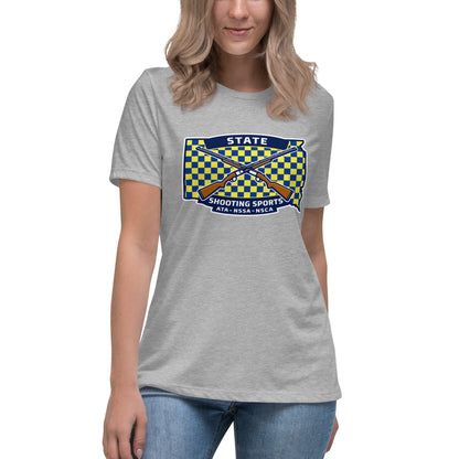 Performance | Women's Relaxed T Shirt | State Shooting Sports | Flag Logo