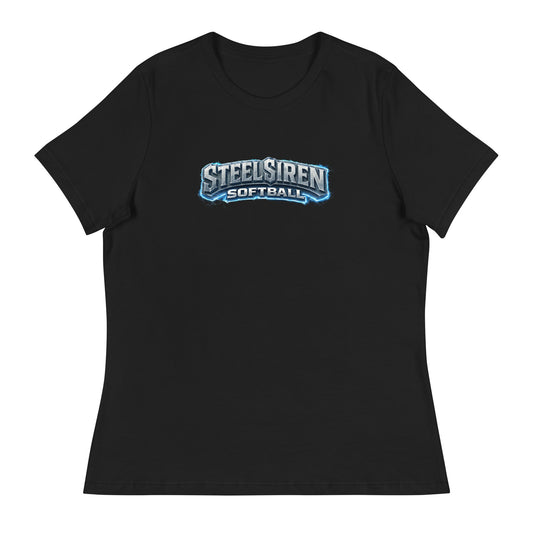 Performance | Women's Relaxed T Shirt | STEEL SIREN | Lightning Logo