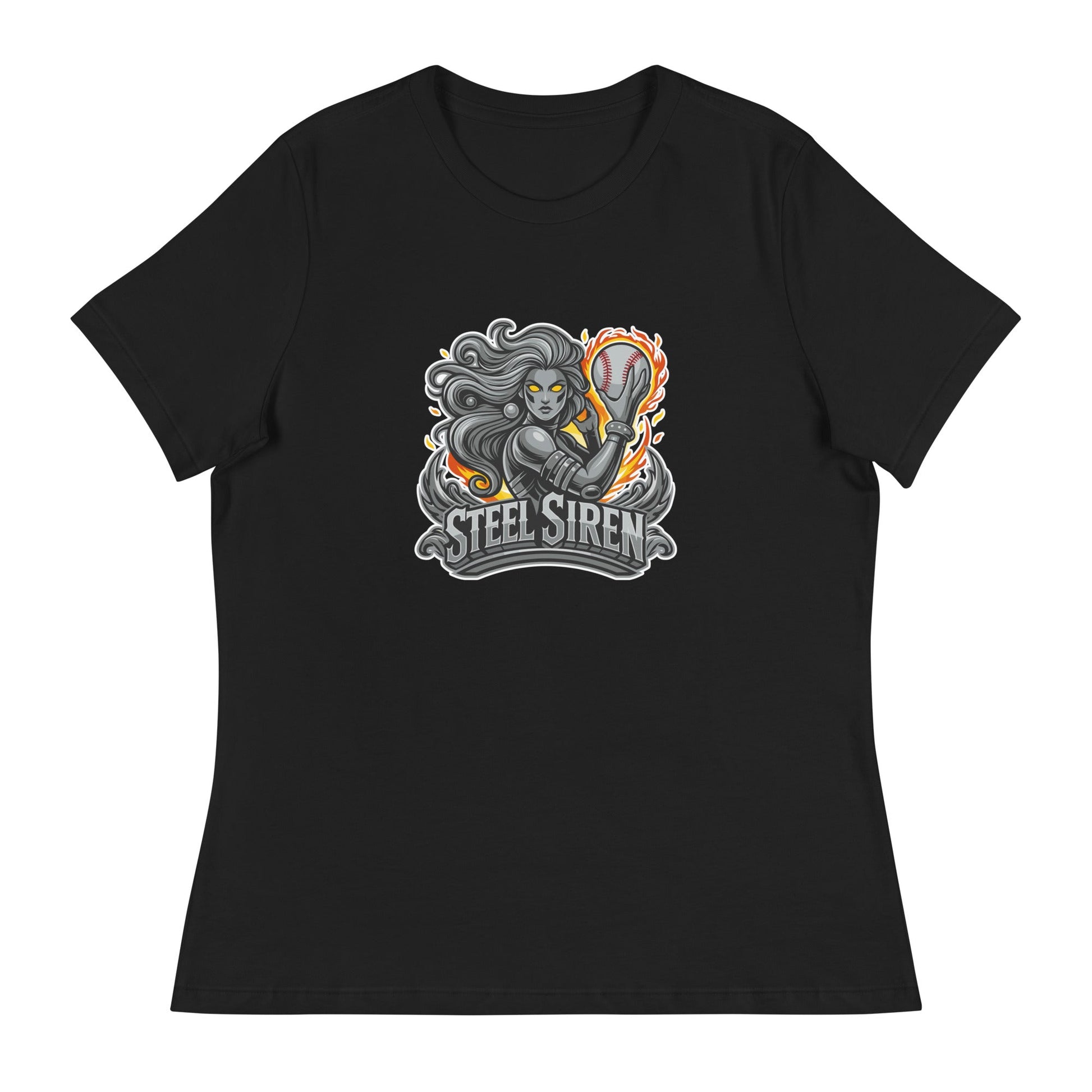 Performance | Women's Relaxed T Shirt | STEEL SIREN | Mascot Logo