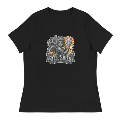 Performance | Women's Relaxed T Shirt | STEEL SIREN | Mascot Logo