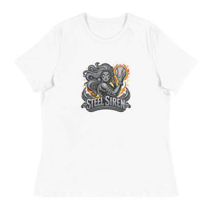 Performance | Women's Relaxed T Shirt | STEEL SIREN | Mascot Logo
