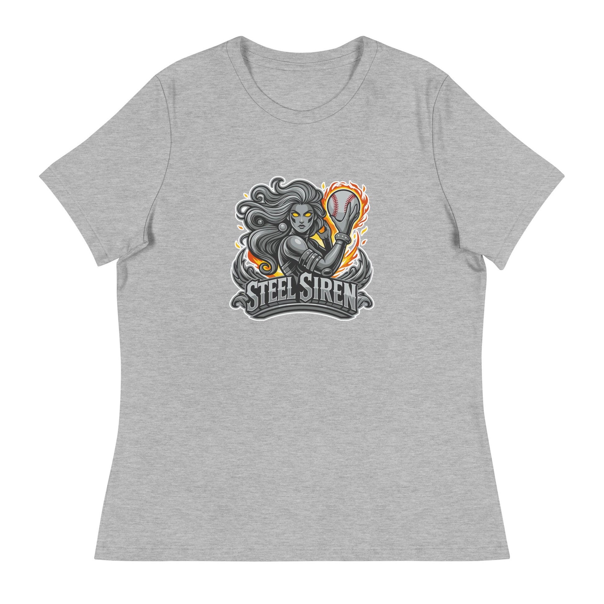 Performance | Women's Relaxed T Shirt | STEEL SIREN | Mascot Logo