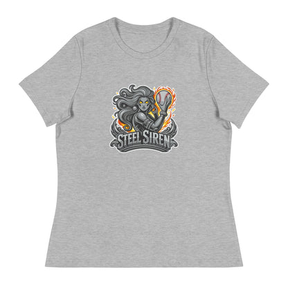 Performance | Women's Relaxed T Shirt | STEEL SIREN | Mascot Logo