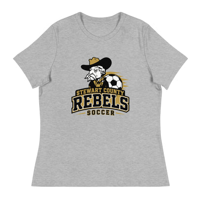 Performance | Women's Relaxed T Shirt | Stewart County Soccer | Crest Logo