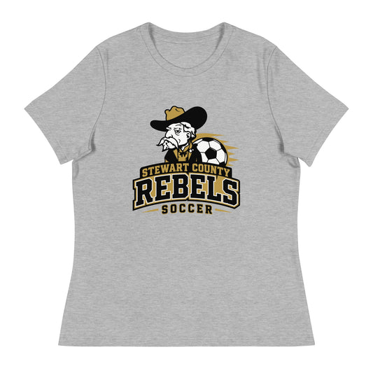 Performance | Women's Relaxed T Shirt | Stewart County Soccer | Crest Logo
