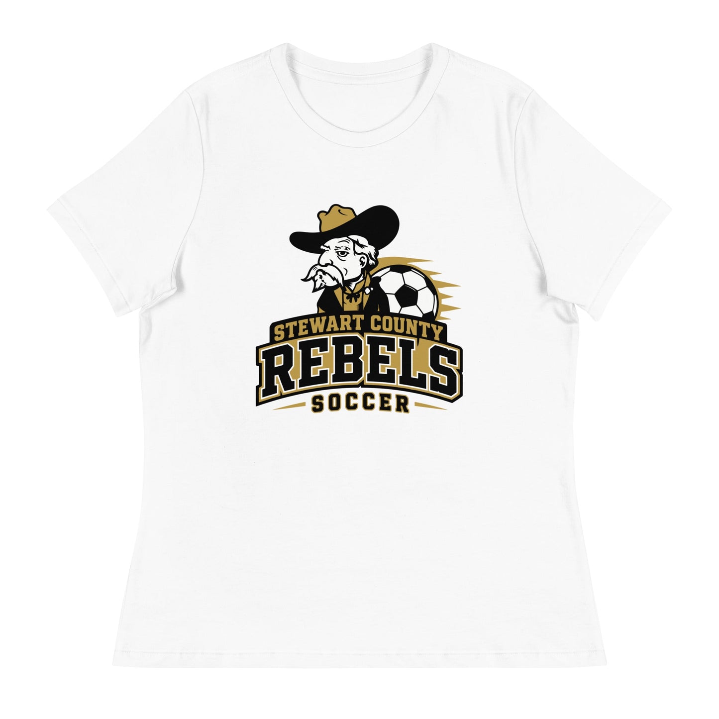 Performance | Women's Relaxed T Shirt | Stewart County Soccer | Crest Logo
