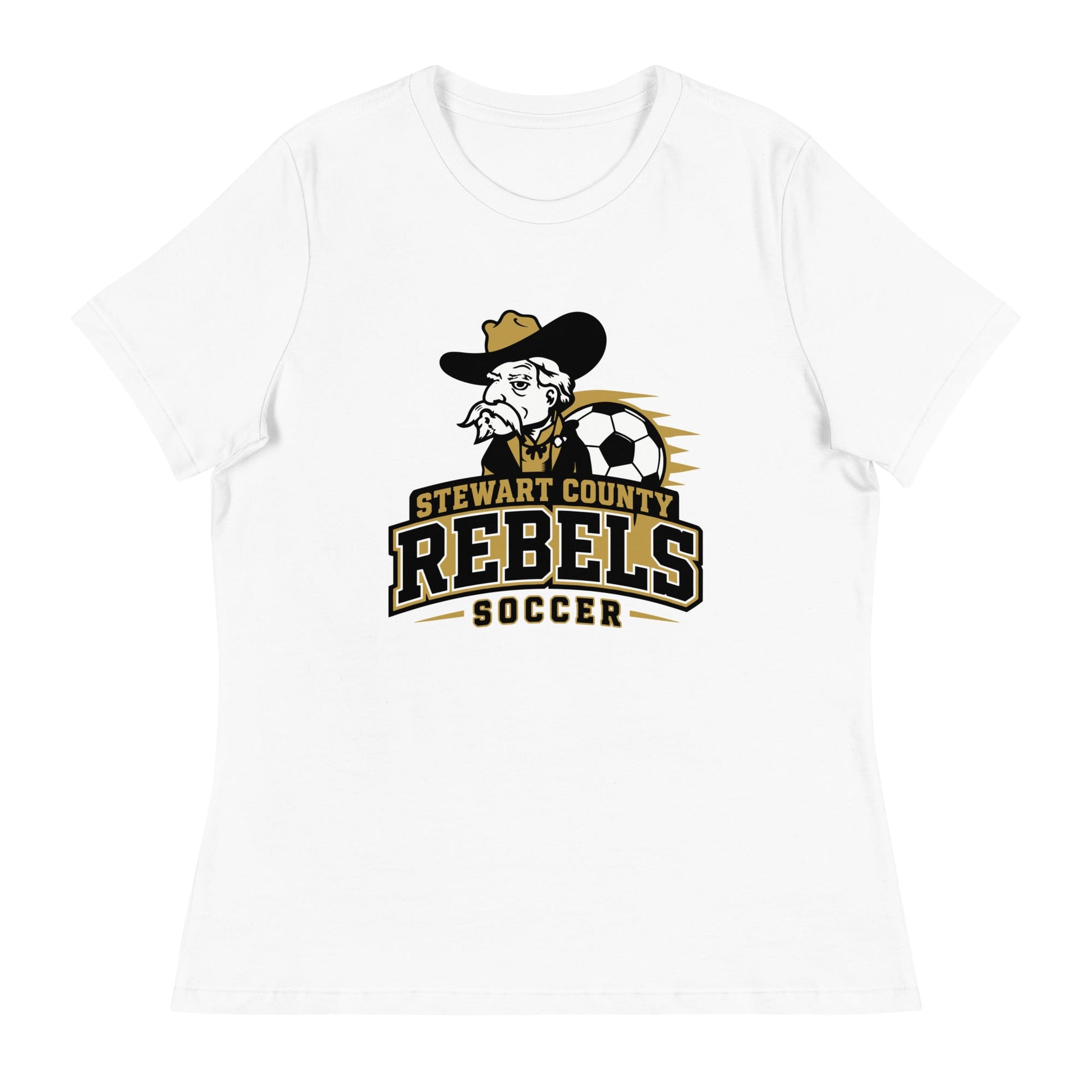 Performance | Women's Relaxed T Shirt | Stewart County Soccer | Crest Logo