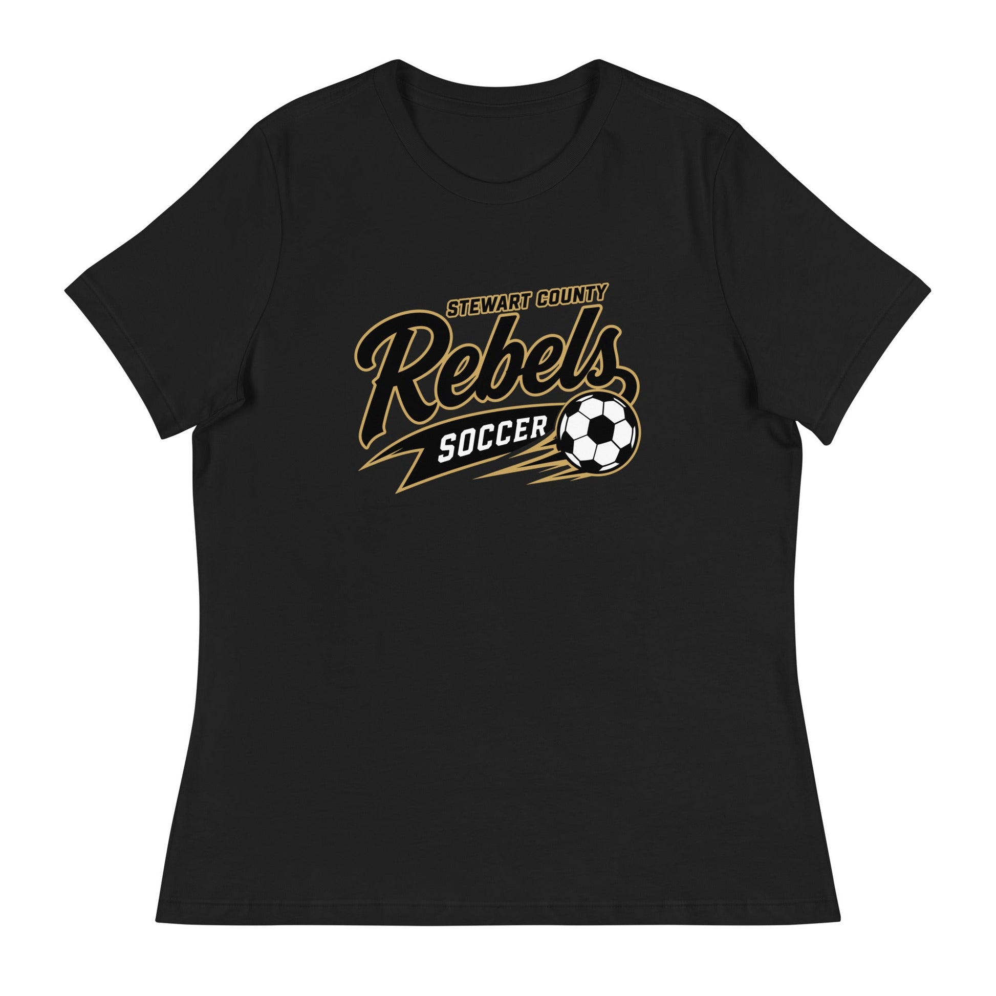 Performance | Women's Relaxed T Shirt | Stewart County Soccer | Rebels Logo