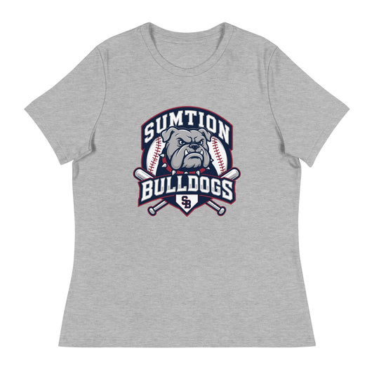 Performance | Women's Relaxed T Shirt | Sumtion bulldogs | Emblem Logo