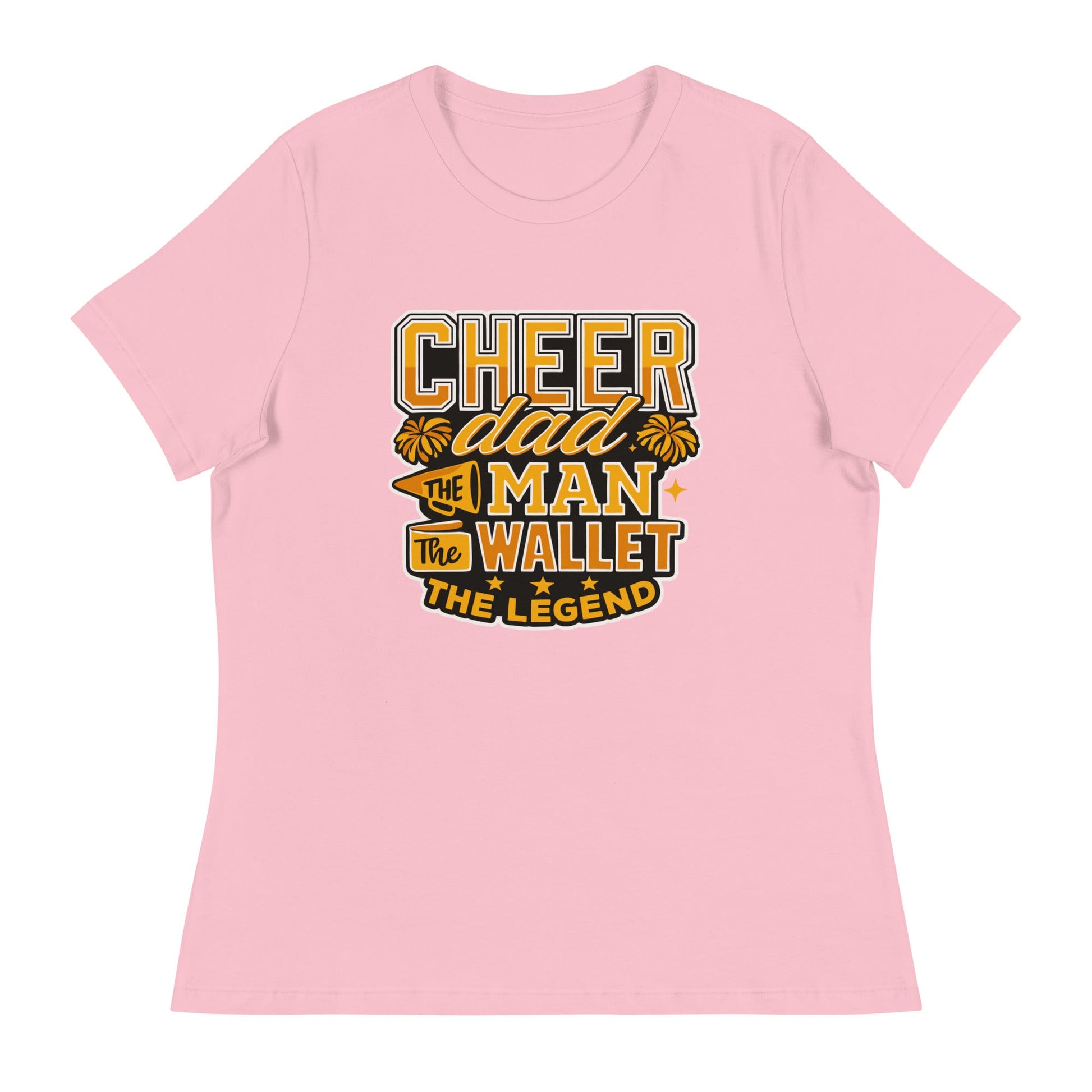 Performance | Women's Relaxed T Shirt | Sunset Surge All-Star Cheerleading | Cheer Dad Legend Logo