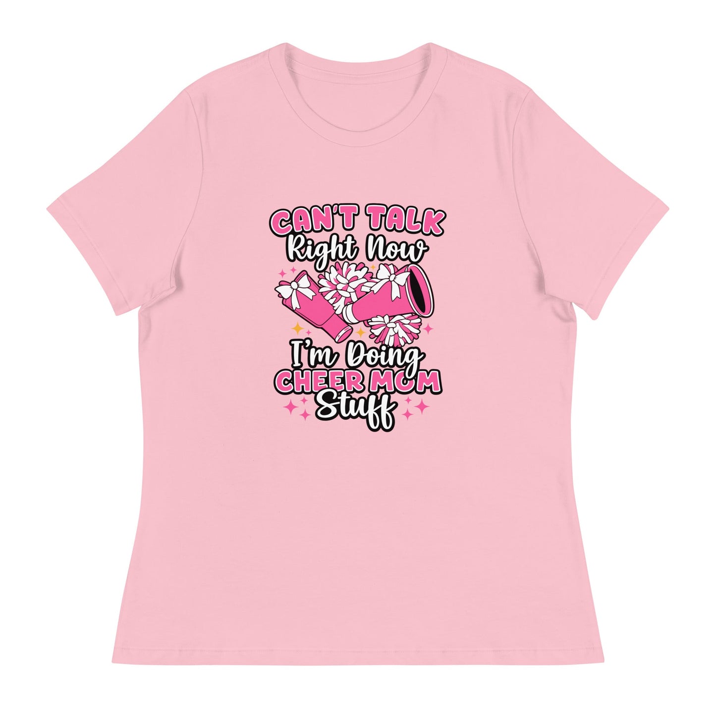 Performance | Women's Relaxed T Shirt | Sunset Surge All-Star Cheerleading | Modern Script Logo