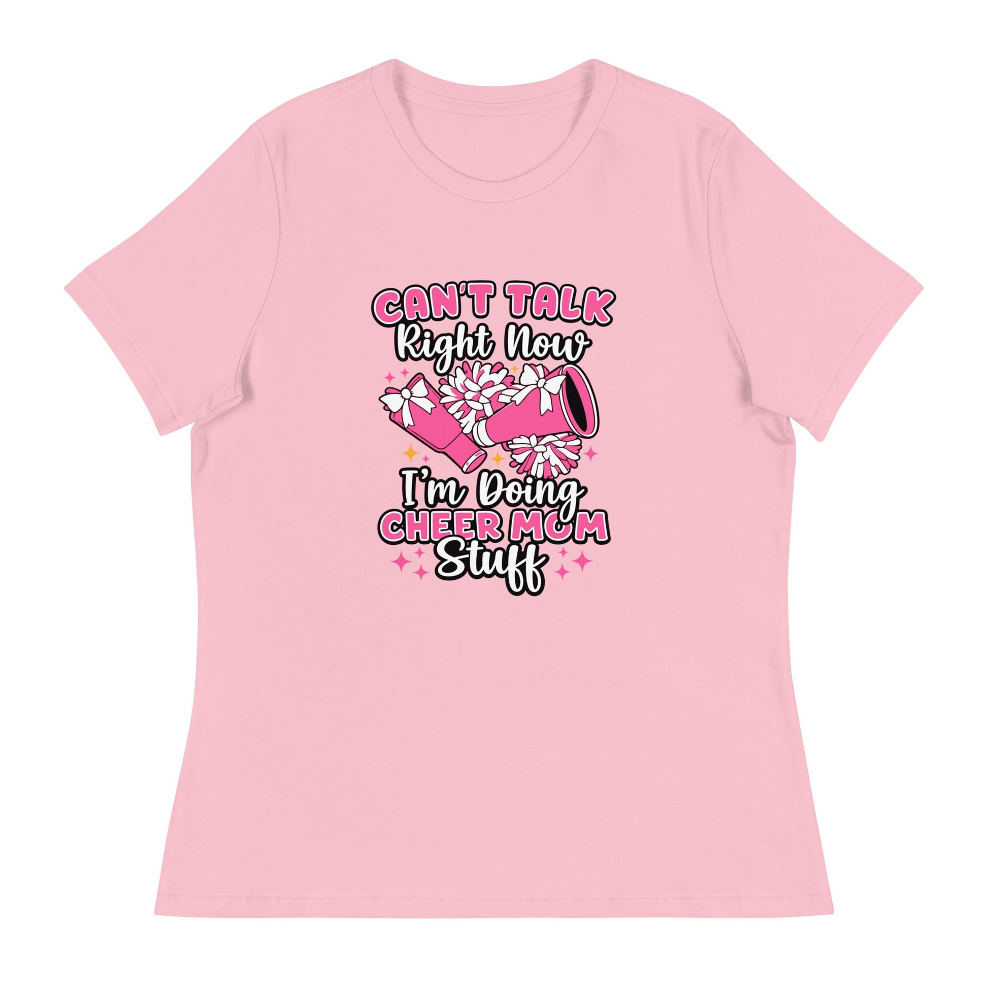 Performance | Women's Relaxed T Shirt | Sunset Surge All-Star Cheerleading | Modern Script Logo