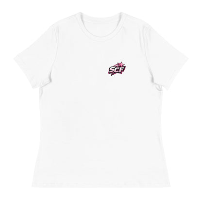 Performance | Women's Relaxed T Shirt | Sutton Cheer Force | SCF Logo
