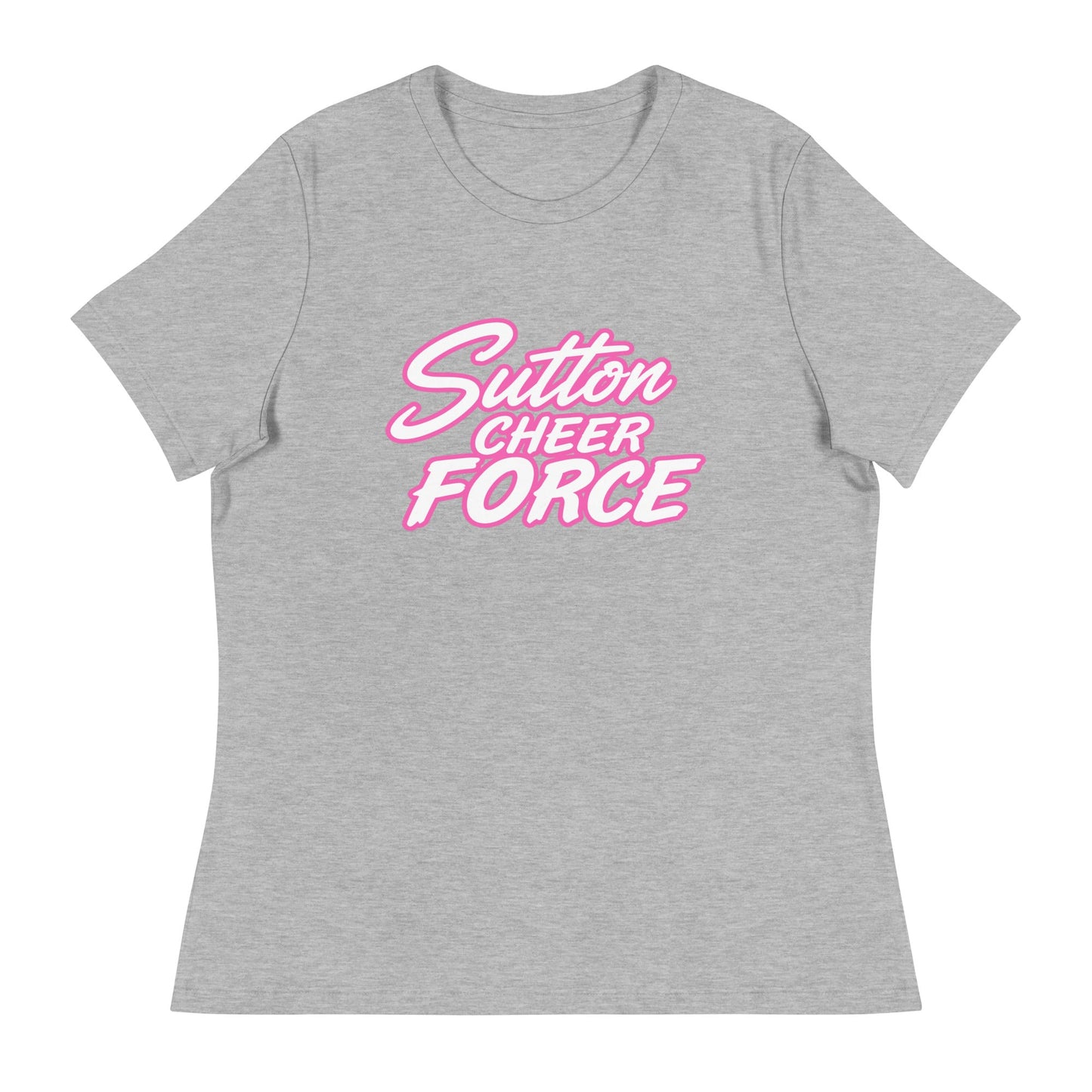 Performance | Women's Relaxed T Shirt | Sutton Cheer Force | Script Logo