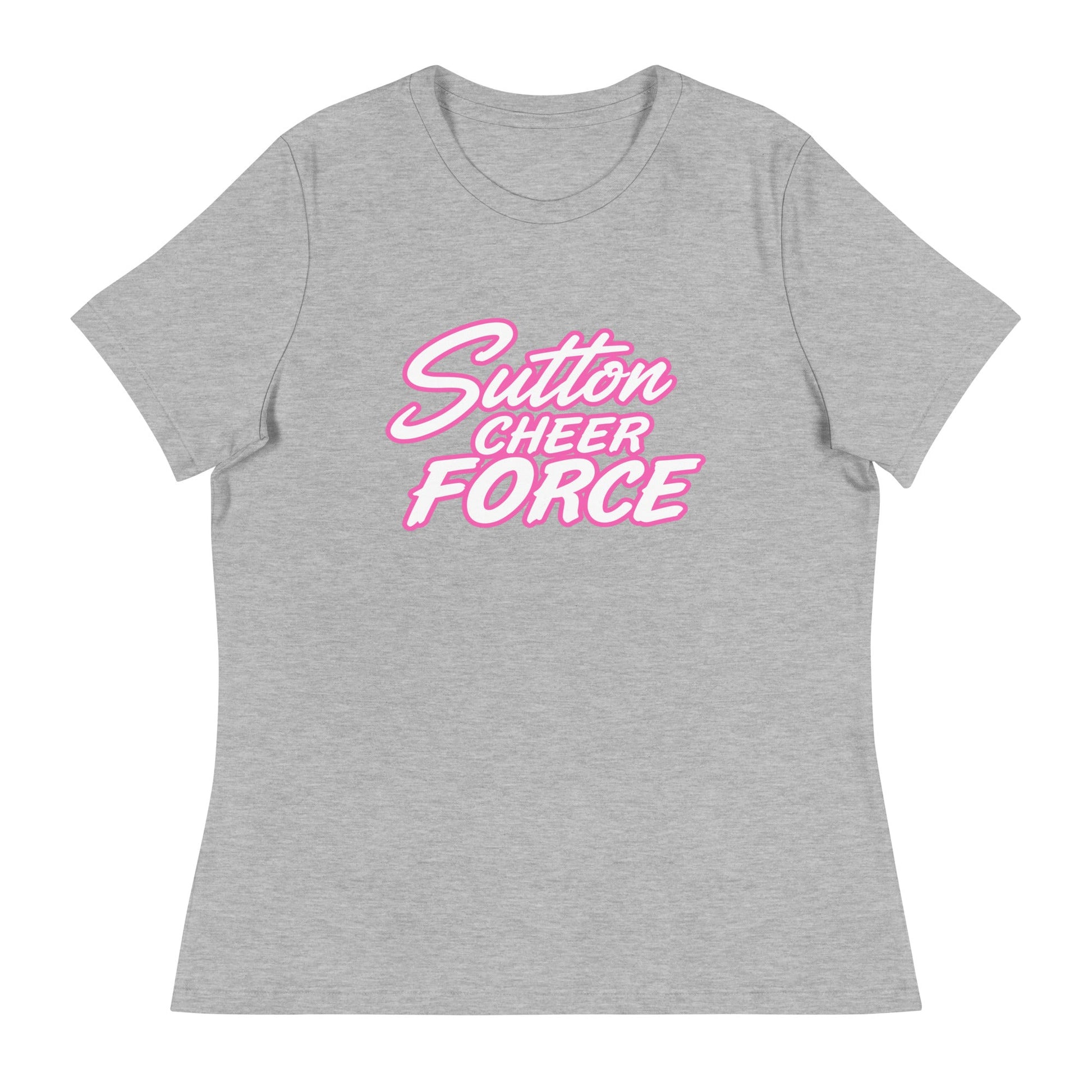 Performance | Women's Relaxed T Shirt | Sutton Cheer Force | Script Logo