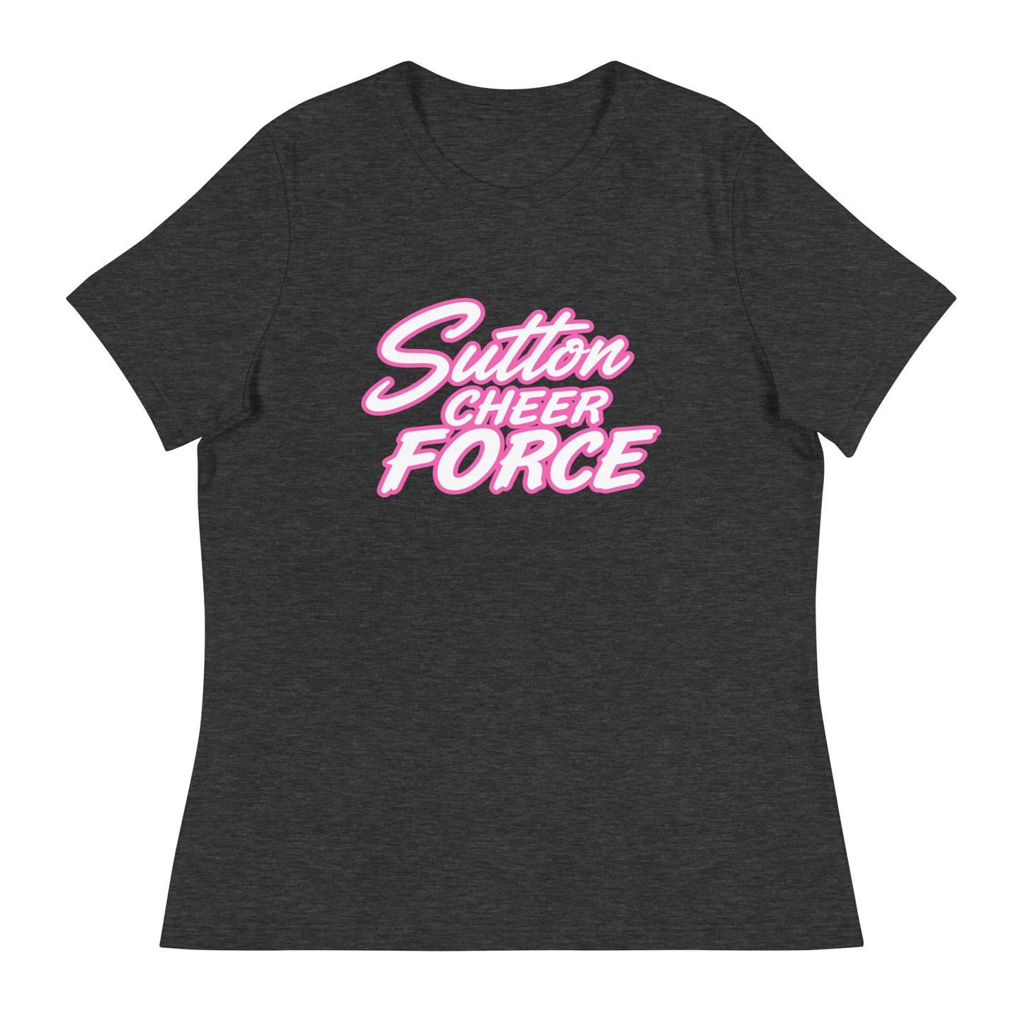 Performance | Women's Relaxed T Shirt | Sutton Cheer Force | Script Logo