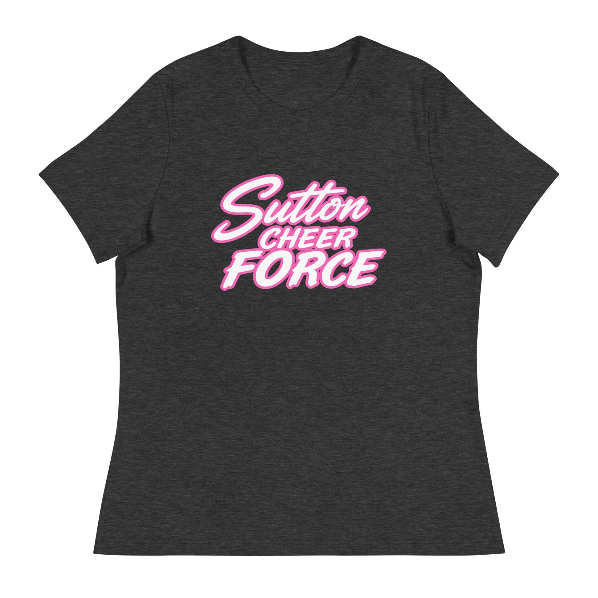 Performance | Women's Relaxed T Shirt | Sutton Cheer Force | Script Logo