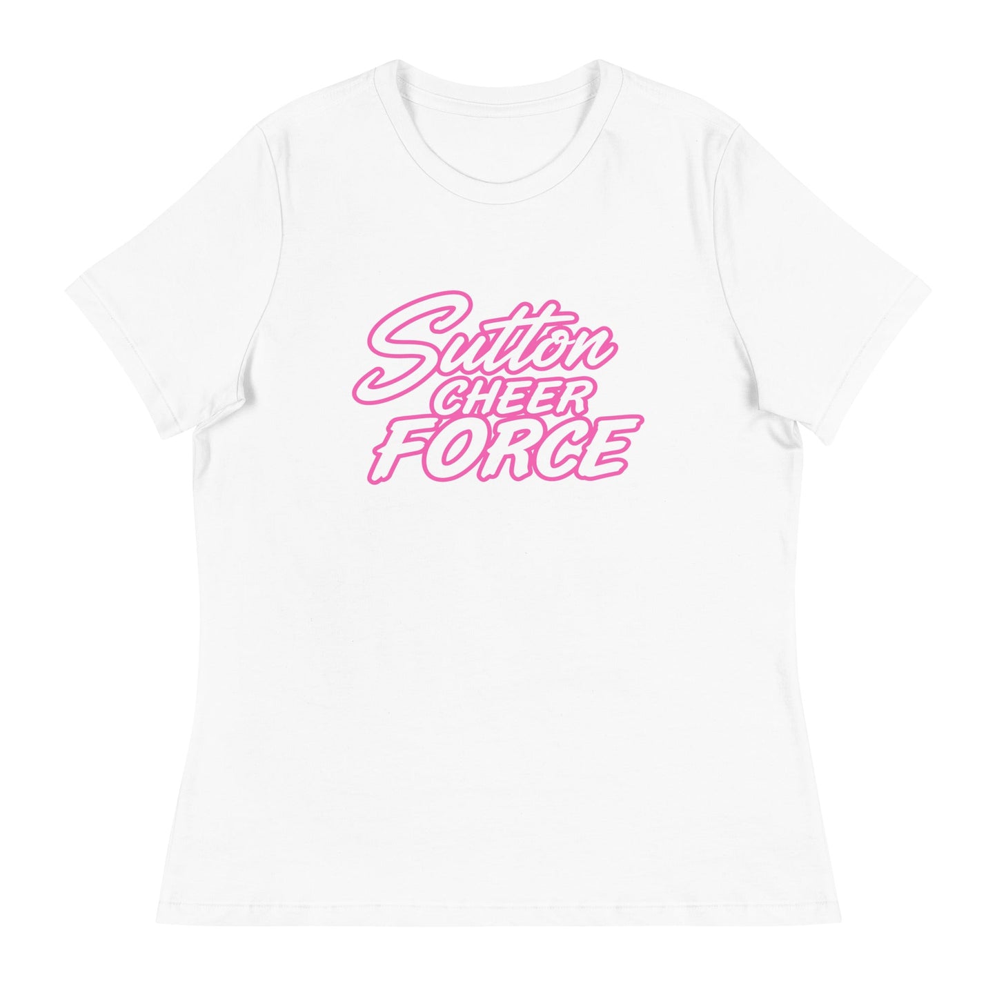 Performance | Women's Relaxed T Shirt | Sutton Cheer Force | Script Logo