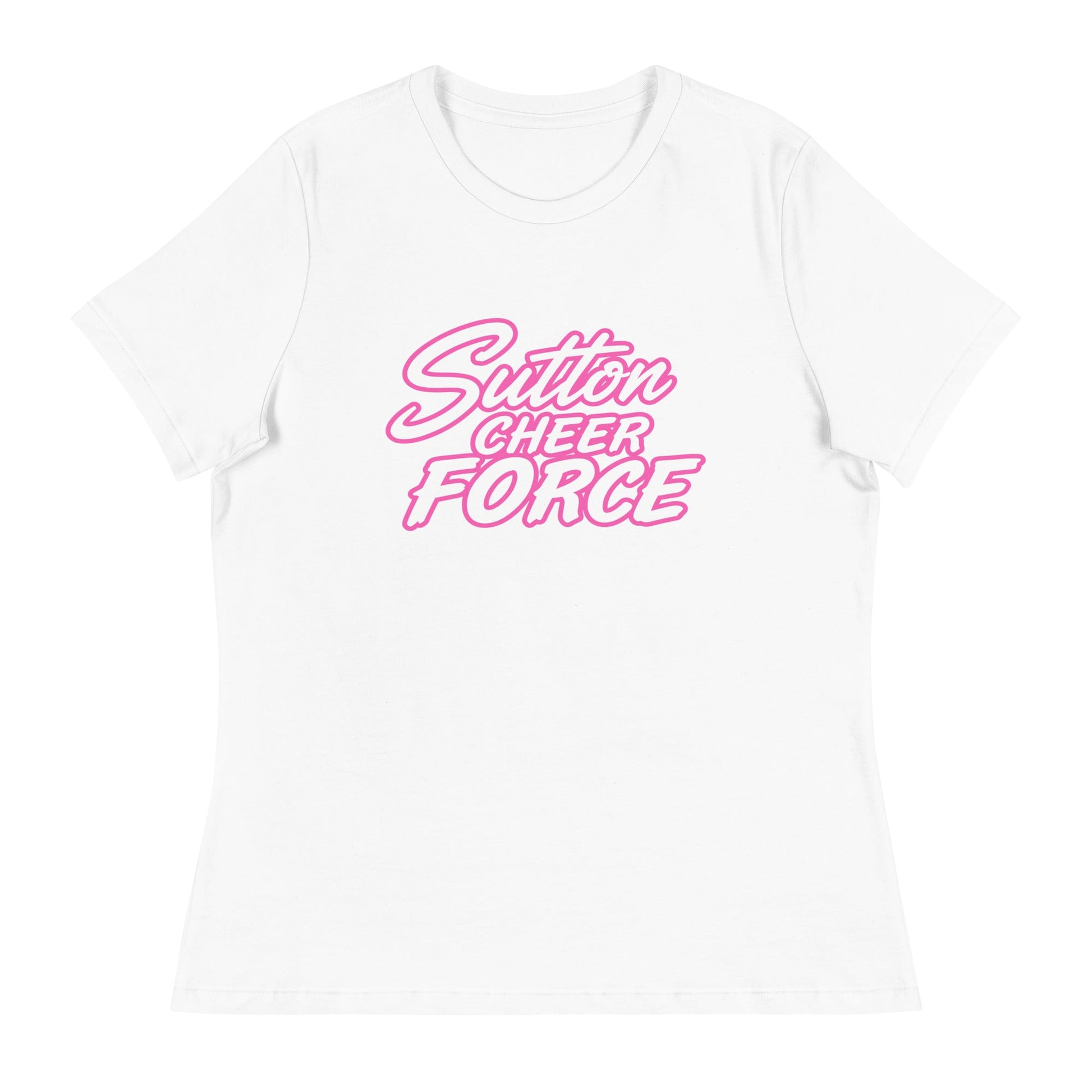Performance | Women's Relaxed T Shirt | Sutton Cheer Force | Script Logo