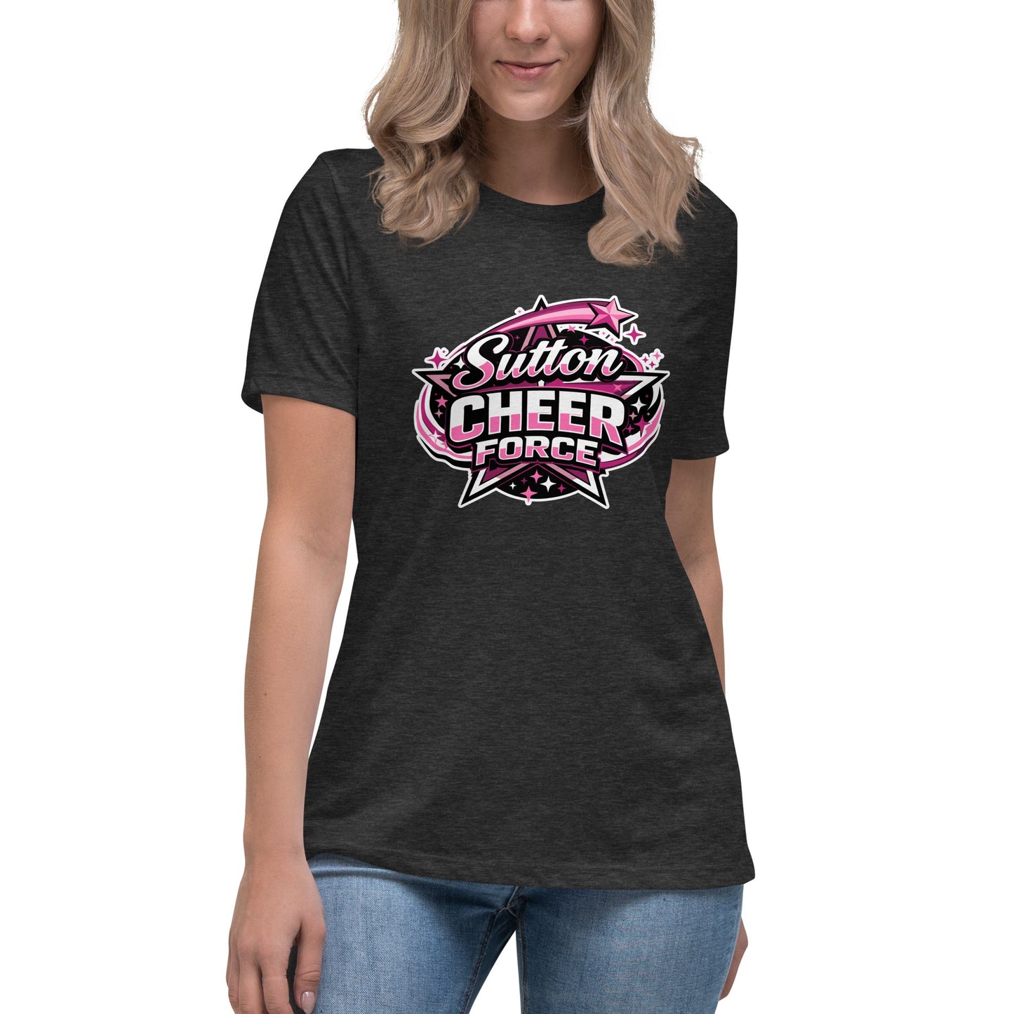 Performance | Women's Relaxed T Shirt | Sutton Cheer Force | Shooting Star Logo