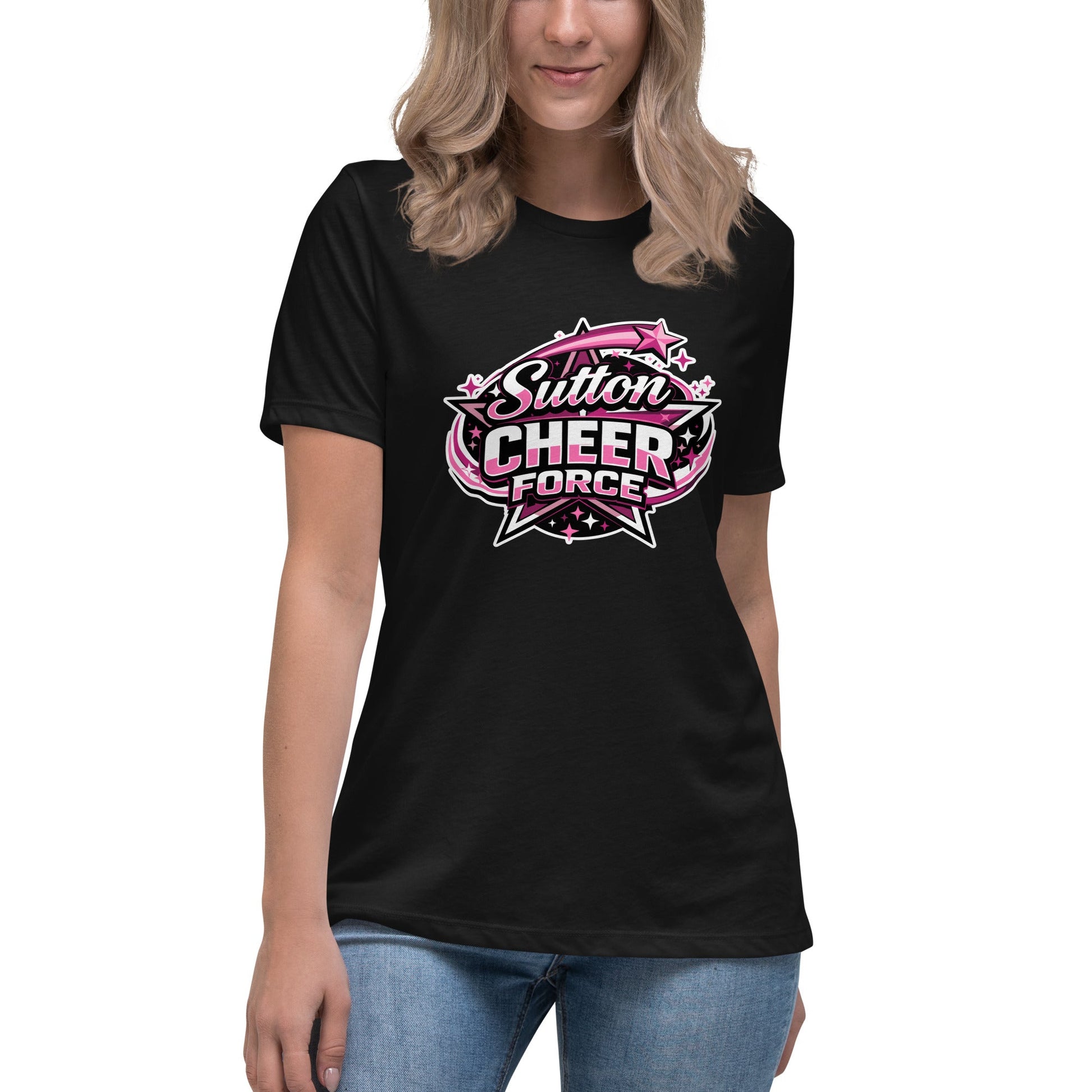 Performance | Women's Relaxed T Shirt | Sutton Cheer Force | Shooting Star Logo